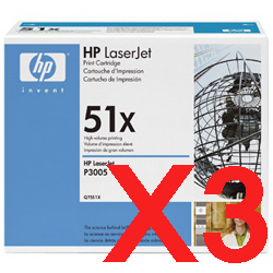 HP P3005 Q7551X x3 Gen.