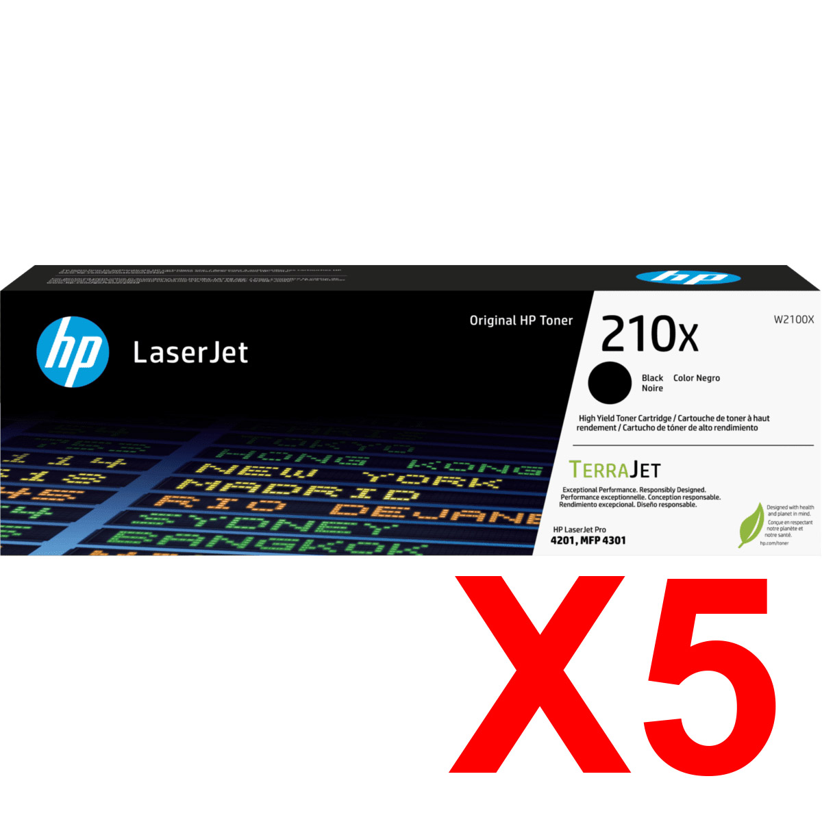 HP Pro 4201 W2100X x5 Black Gen.