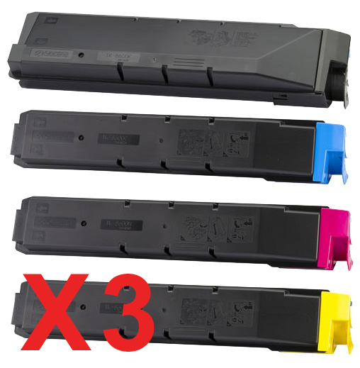 Kyocera FSC8650DN FS-C8650DN x3 Comp.