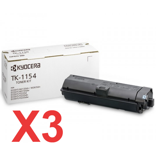 Kyocera P2235DN TK-1154 x3 Gen.