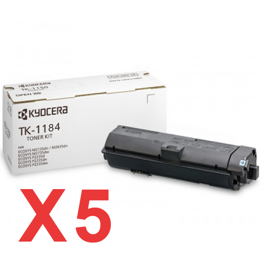 Kyocera M2735DW TK-1184 x5 Gen.