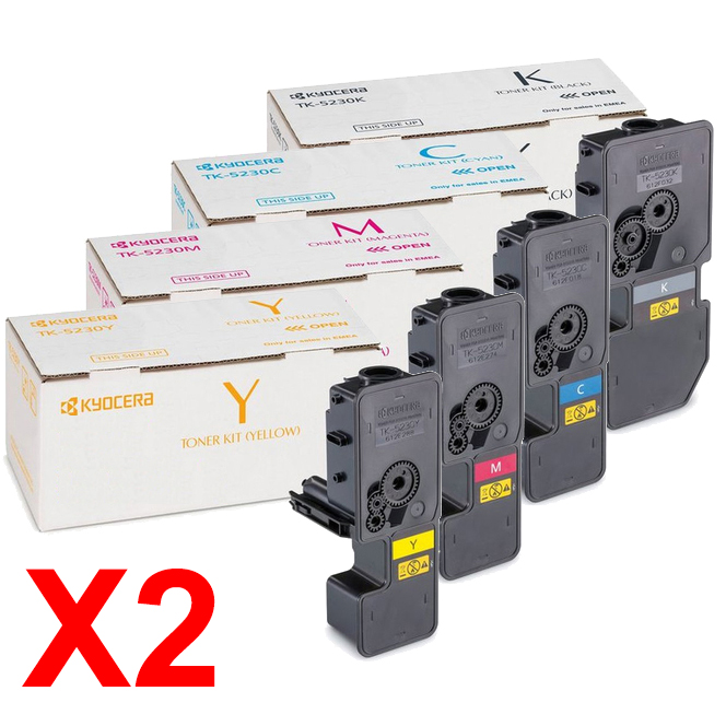 Kyocera M5521CDN TK-5234 x2 Gen.