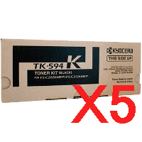 Kyocera FSC2126MFP FS-C2026MFP x5 Black Gen.