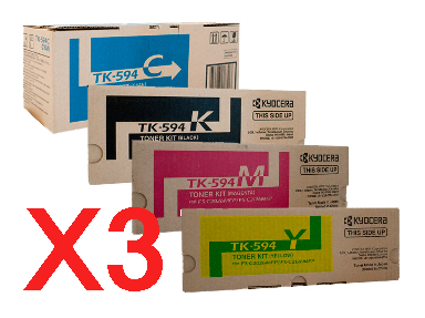 Kyocera FSC2126MFP FS-C2026MFP x3 Gen.