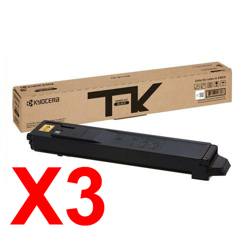 Kyocera M8124cidn TK-8119K x3 Black Gen.