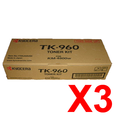 Kyocera KM4800w TK-960 x3 Gen.