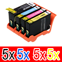 Lexmark OfficeEdge Pro4000 (5BK,5C,5M,5Y) x20 High Yield Comp.