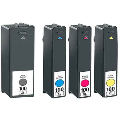 Lexmark Pro115 (1BK,1C,1M,1Y) x4 High Yield Comp.