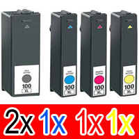 Lexmark Pro115 (2BK,1C,1M,1Y) x5 High Yield Comp.