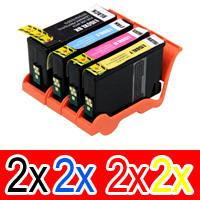 Lexmark S515 (2BK,2C,2M,2Y) x8 High Yield Comp.