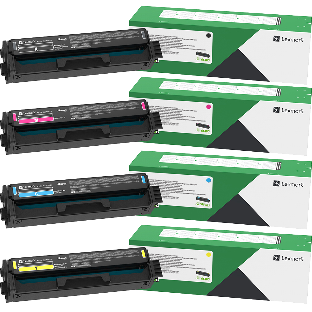 Lexmark CX331 20N3HK/C/M/Y x4 High Yield Gen.