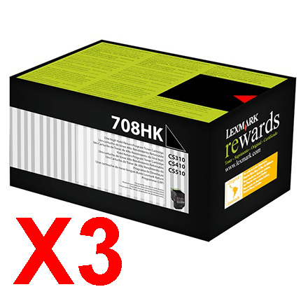 Lexmark CS310 CS410 x3 Black High Yield Gen.