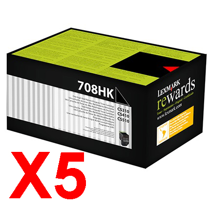 Lexmark CS310 CS410 x5 Black High Yield Gen.