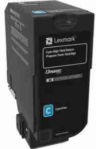 Lexmark CS725 74C6HC x1 Cyan High Yield Gen.