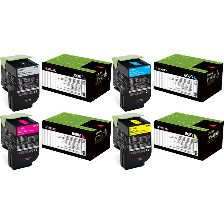 Lexmark CX310 808K/C/M/Y x4 Gen.