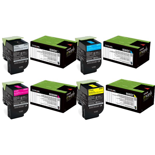 Lexmark CX310 808K/C/M/Y x4 Gen.