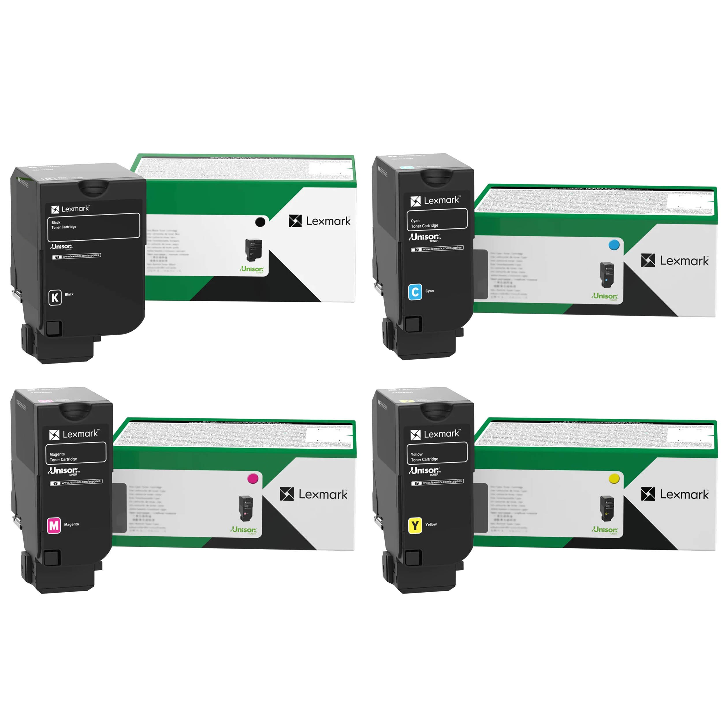 Lexmark CX735adse 81C1XK/C/M/Y x4 Extra High Yield Gen.