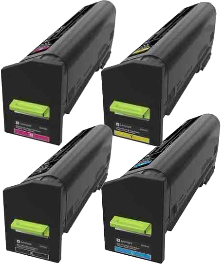Lexmark CX860 82K6UK/C/M/Y x4 High Yield Gen.
