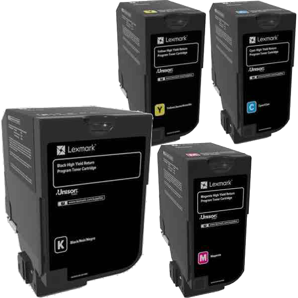 Lexmark CX725dhe 84C6HK/C/M/Y x4 High Yield Gen.