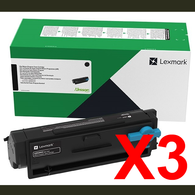 Lexmark B3442dw B346H00 x3 High Yield Gen.