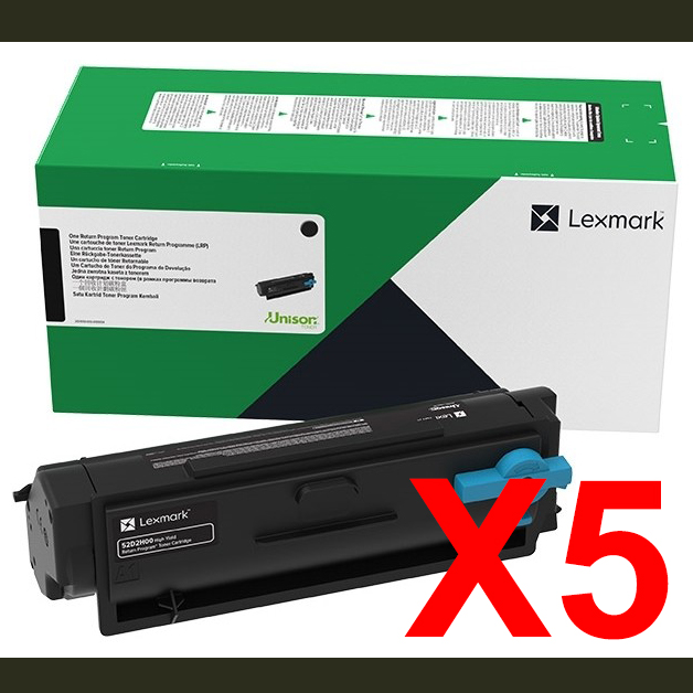 Lexmark B3442dw B346H00 x5 High Yield Gen.
