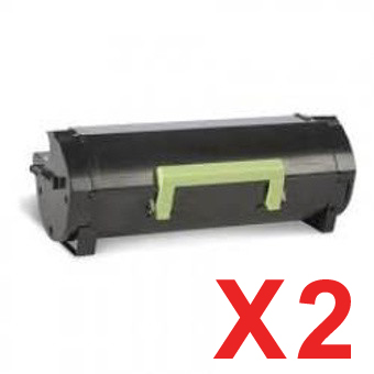 Lexmark MS310 50F3H00 x2 High Yield Comp.