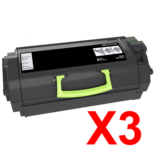 Lexmark MX826 58D6X0E x3 Extra High Yield Comp.