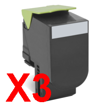 Lexmark CX310 80C8SK0 x3 Black Comp.