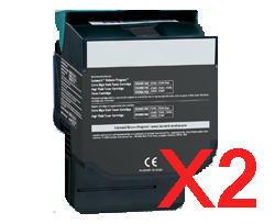 Lexmark C540 C543 x2 Black High Yield Comp.
