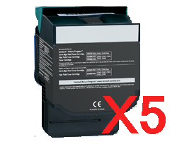 Lexmark C540 C543 x5 Black High Yield Comp.