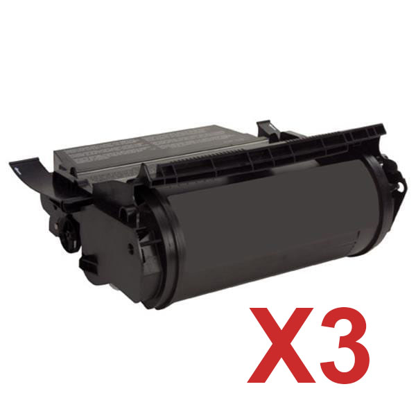 Lexmark X656DTE MFP X651H11P x3 High Yield Comp.