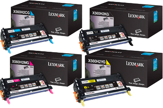 Lexmark X560N Toner x4 High Yield Gen. - Toner Cartridge Set High Yield