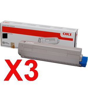 OKI C3200 Toner x3 Black Gen. - Black Toner Cartridge