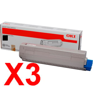 OKI C310 C330/C331/MC361/MC362 x3 Black Gen.