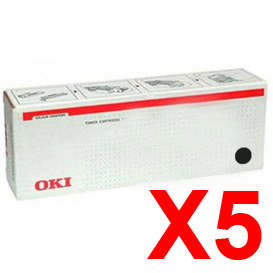 OKI C712 Toner x5 Black Gen. - N Black Toner Cartridge
