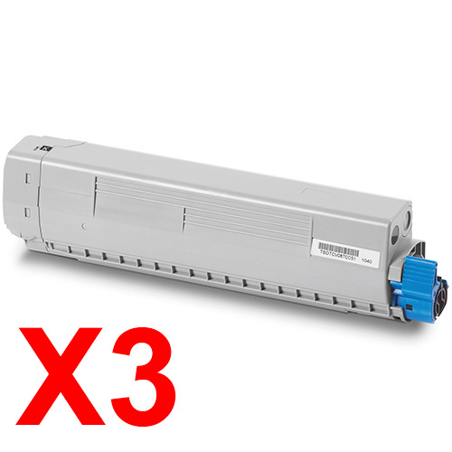 OKI C834 Toner x3 Black Gen. - NW/NDW Black Toner Cartridge