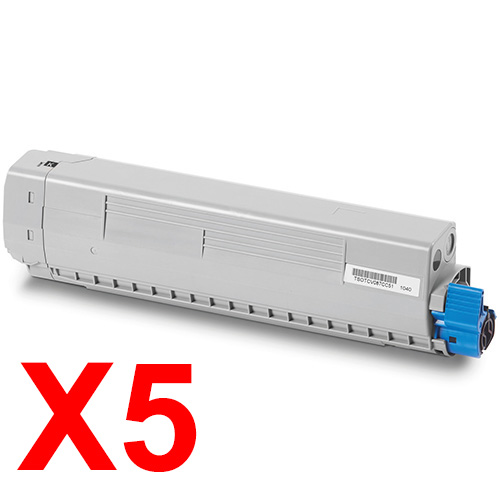 OKI C834 Toner x5 Black Gen. - NW/NDW Black Toner Cartridge