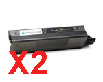 OKI C3200 Toner x2 Black Comp. - Black Toner Cartridge