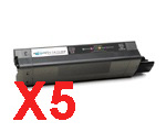 OKI C5650 C5750 x5 Black Comp.
