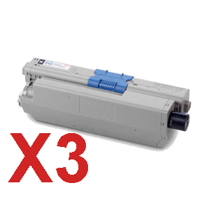 OKI C510dn C510/C530/MC561 x3 Black Comp.