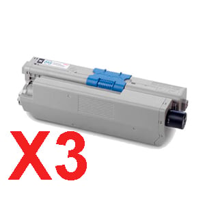OKI C301dn C301/C321 x3 Black Comp.