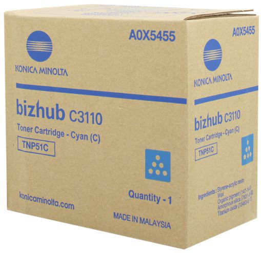 Konica Minolta Bizhub C3110 A0X5495 x1 Cyan Gen.