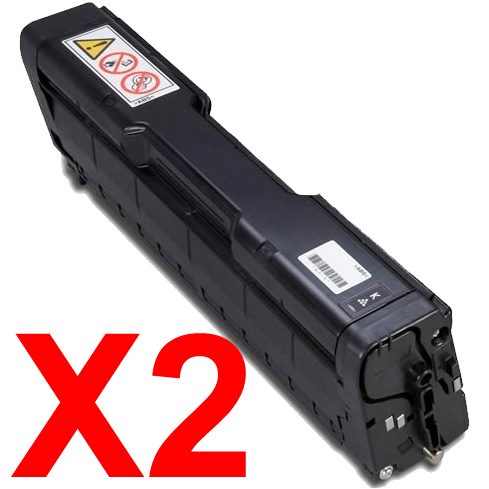 Lanier SPC252DN TYPE-SPC252HB x2 Black High Yield Comp.