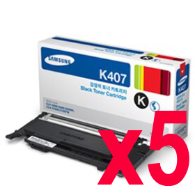 Samsung CLP320N CLT-K407S x5 Black Gen.