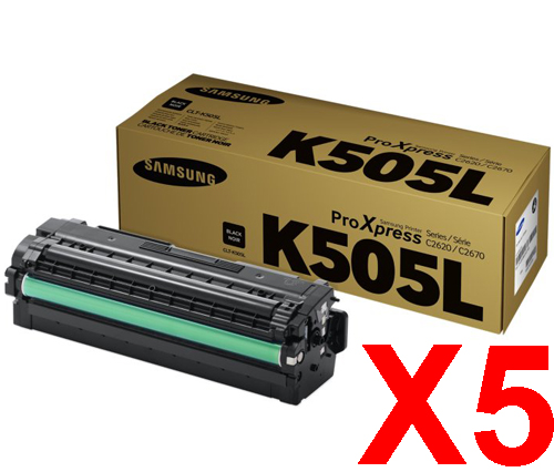 Samsung SLC2620 CLT-K505L x5 Black High Yield Gen.