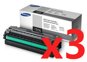 Samsung CLP680DW CLT-K506L x3 Black High Yield Gen.