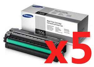 Samsung CLP680DW CLT-K506L x5 Black High Yield Gen.
