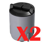 Samsung CLP300 CLP-K300A x2 Black Comp.