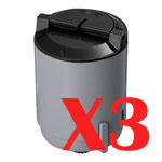 Samsung CLP300 CLP-K300A x3 Black Comp.