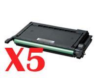 Samsung CLP610ND CLP-K660B x5 Black Comp.